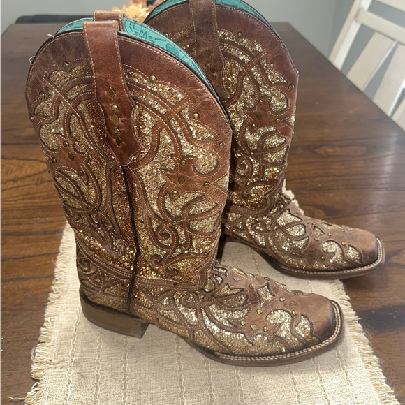 Corral Shoes - Corral Orix Glitter Inlay Boot